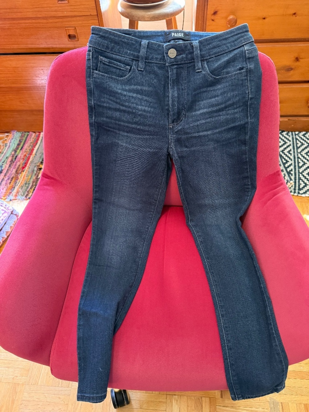 PAIGE High Rise Skinny Hoxten Cropped size 24